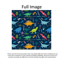 Load image into Gallery viewer, Dino Dinosaurs Blue Boy Room Window Roller Shade
