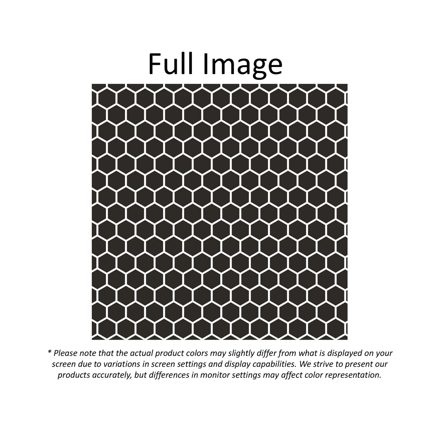Modern Minimalist Black and White Hexagons Geometry Window Roller Shade
