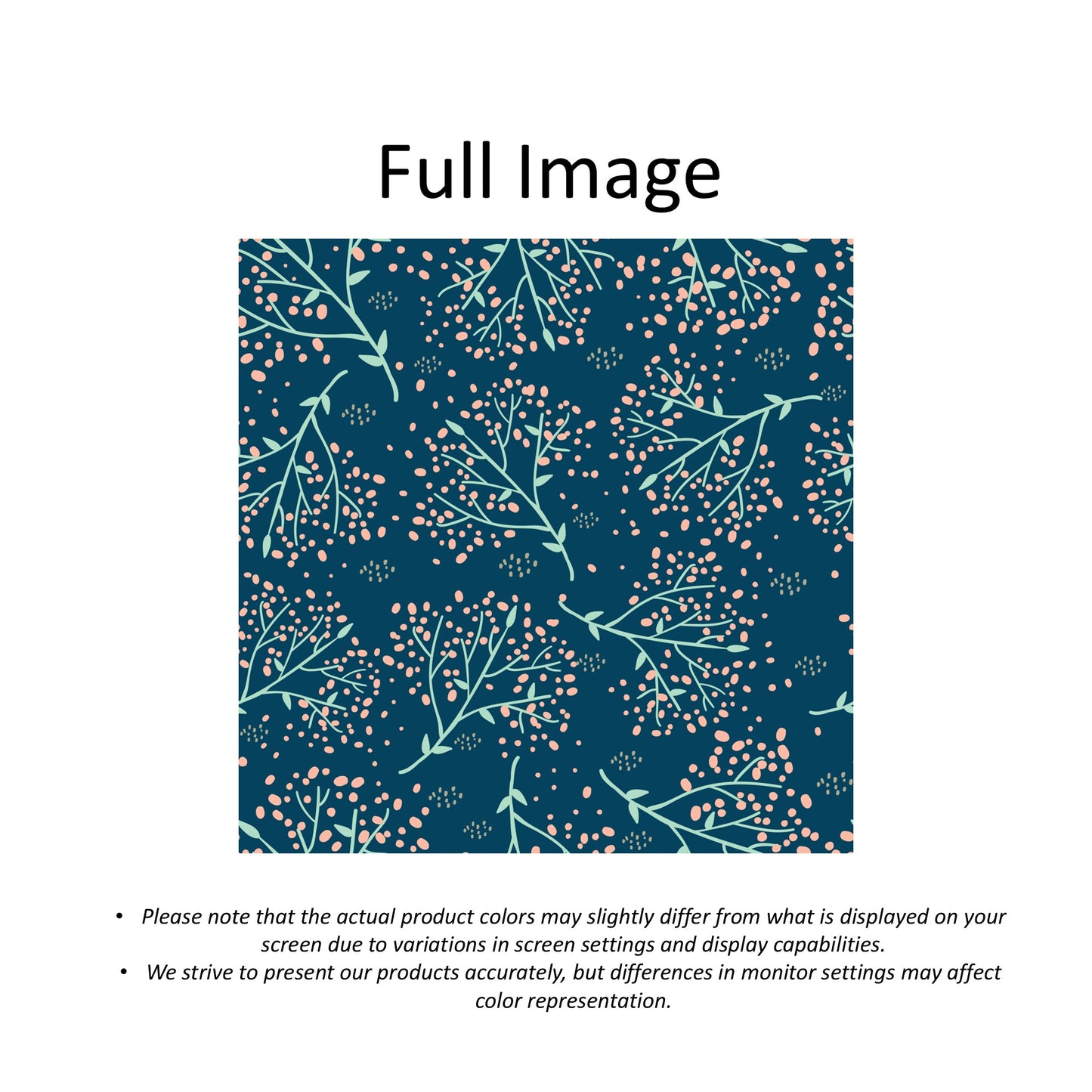 Midnight Blossom Faux Roman Shade Valance