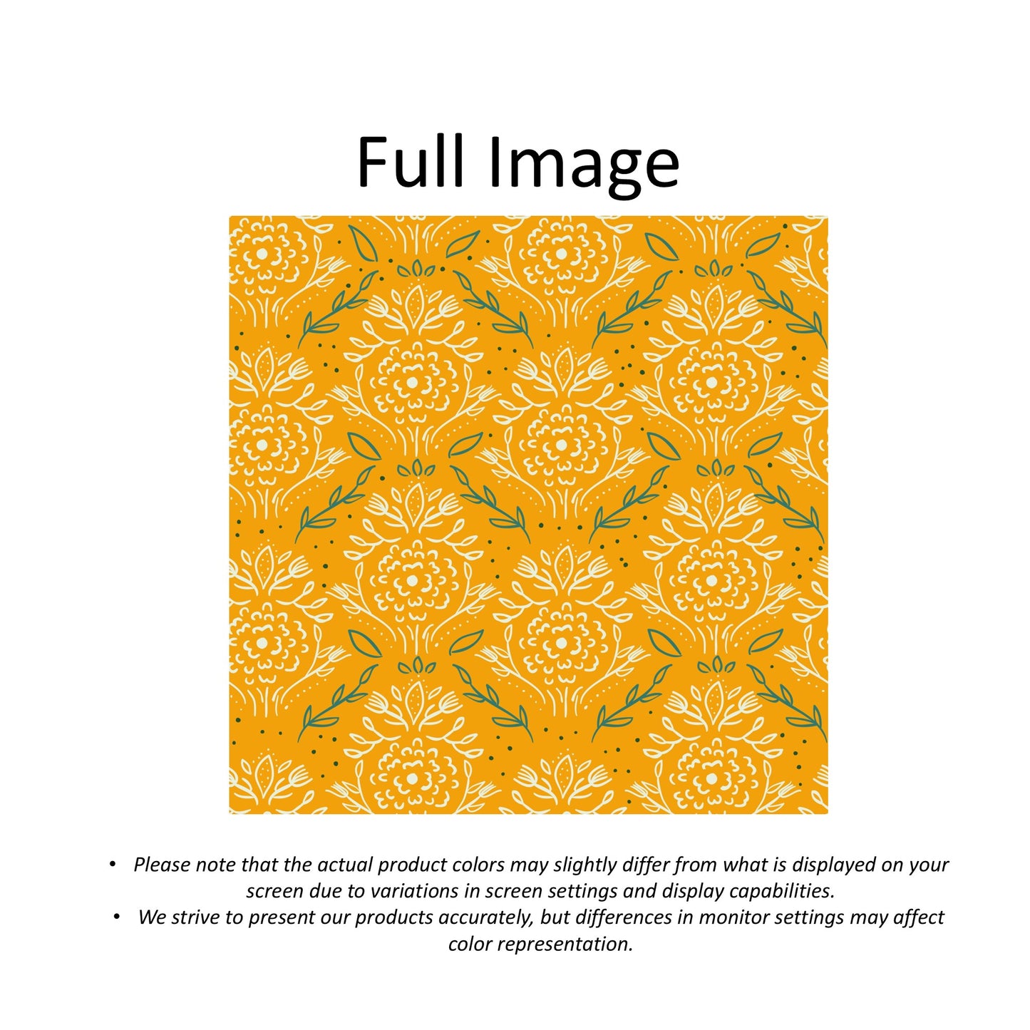 Yellow Botanical Art Print Faux Roman Shade Valance
