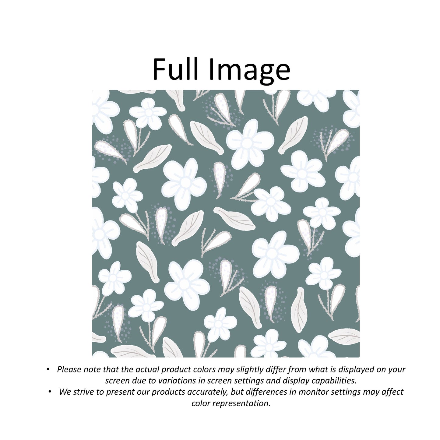 Soft Botanical Print Faux Roman Shade Valance