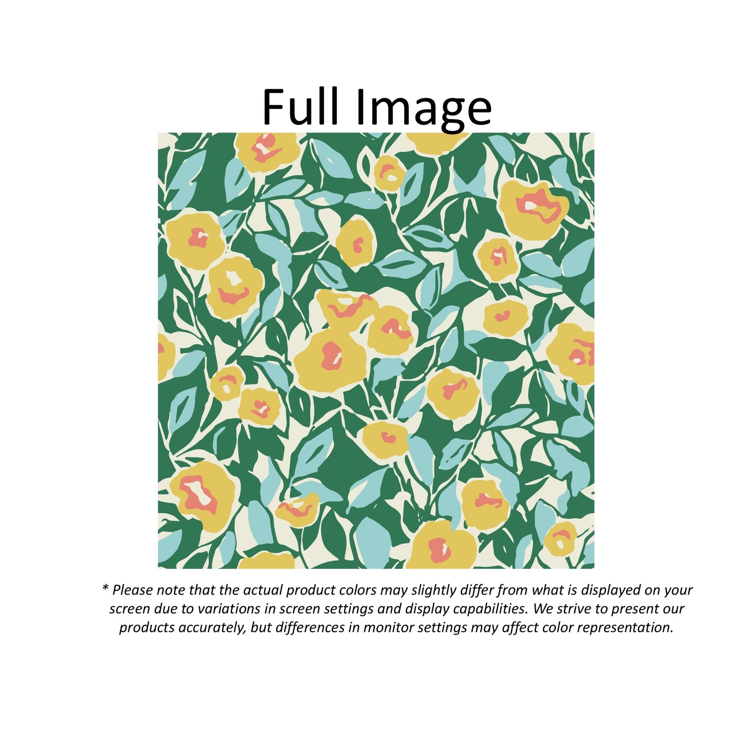 Botanic Charm Spring Green Yellow Window Roman Shade