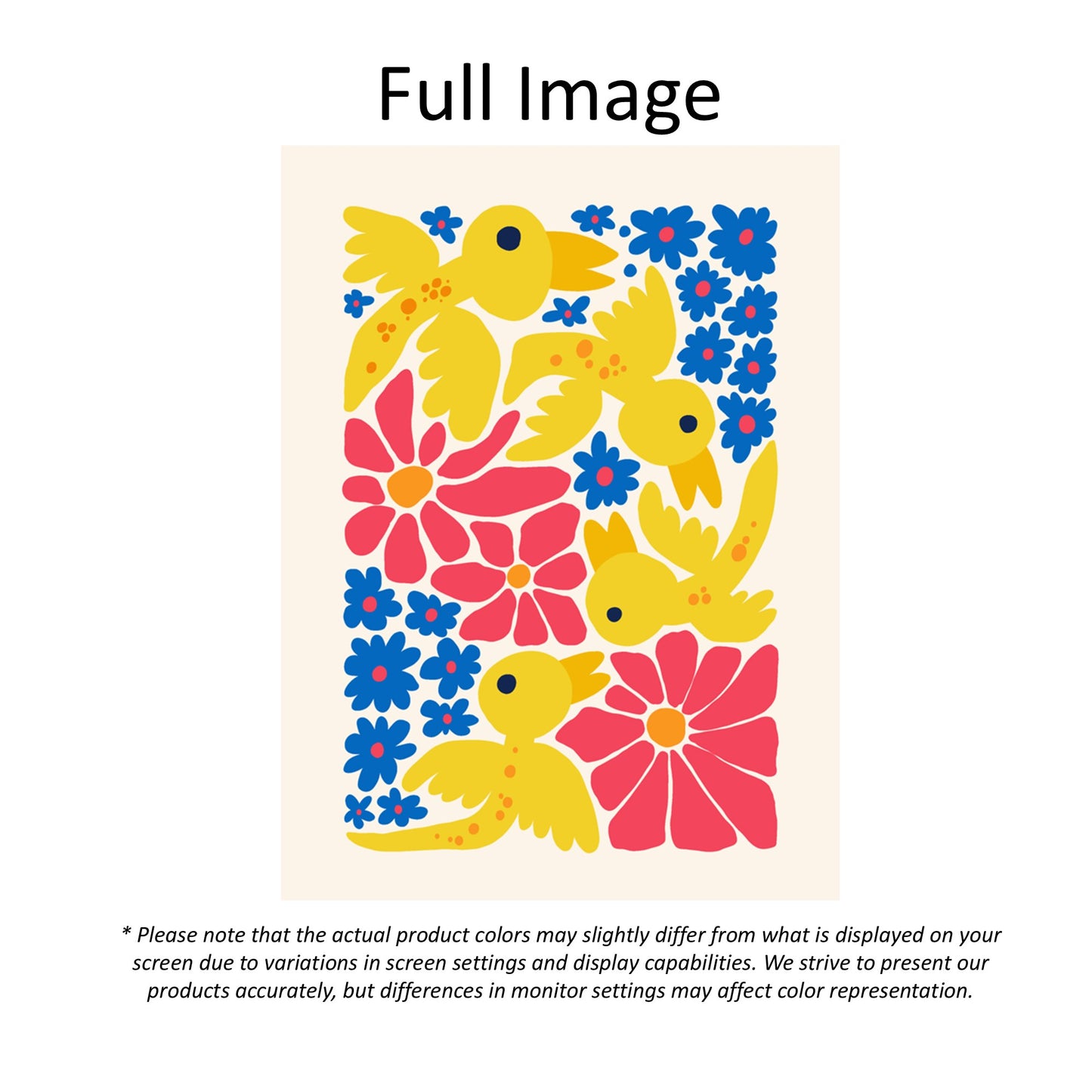 Spring Garden Birds Window Roller Shade