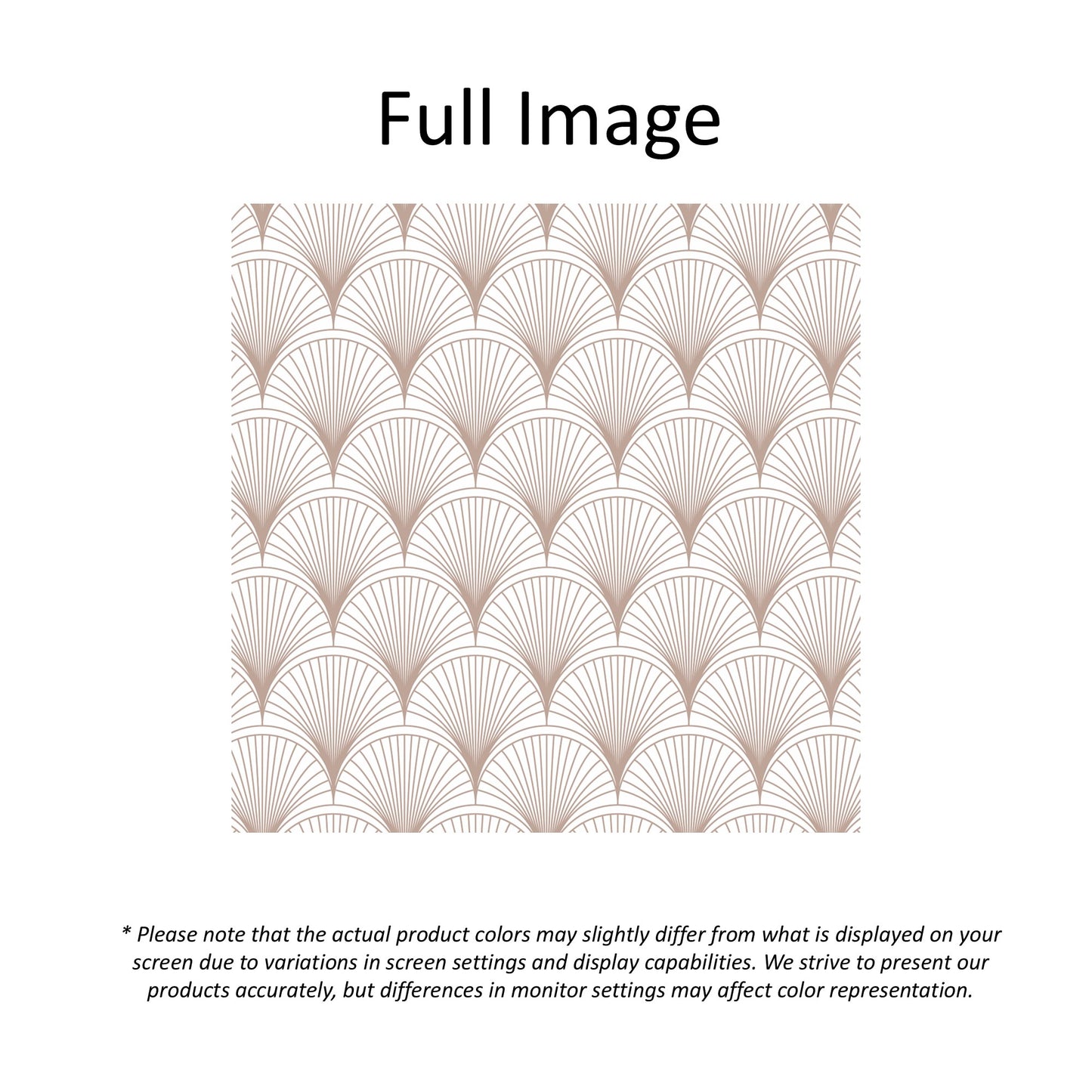 Beige Fan Geometries Pattern Window Roman Shade