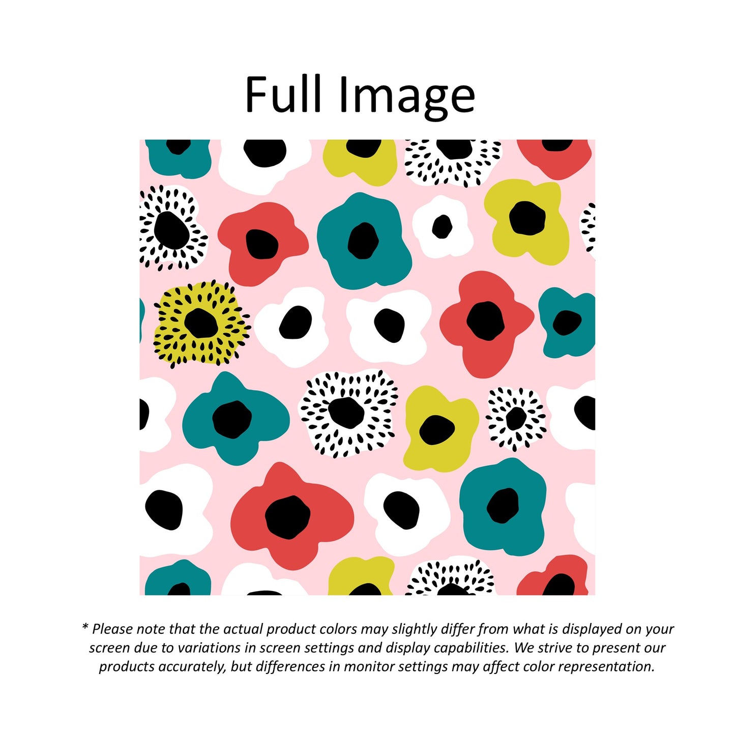 Pink Floral Maximalist Window Roman Shade