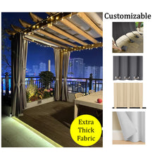Load image into Gallery viewer, Heavy Duty Outdoor Curtains for Patio, Pergola, Gazebo &amp; Balcony (1300g/m &amp; 800g/m)
