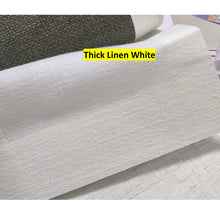 Load image into Gallery viewer, White Linen Ribbon Bows Valance Window Roman Shade
