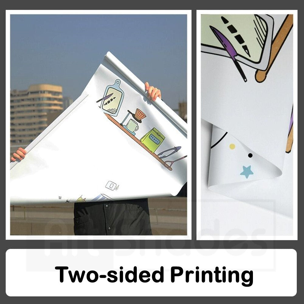 Custom Your Image/Logo Print Double Sided Printing Blackout Window Roller Shade