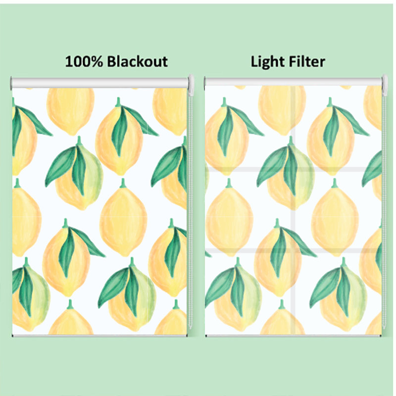 Fresh Yellow Lemon Spring Window Roller Shade