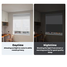 Load image into Gallery viewer, Dual Shades Custom Personalized Image and Blackout or Light Filter Roller Shade
