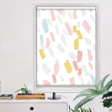 Load image into Gallery viewer, Contemporary Happy Fun Brush Stoke Window Roller Shade
