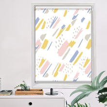 Load image into Gallery viewer, Contemporary Brush Stroke Pastel Window Roller Shade
