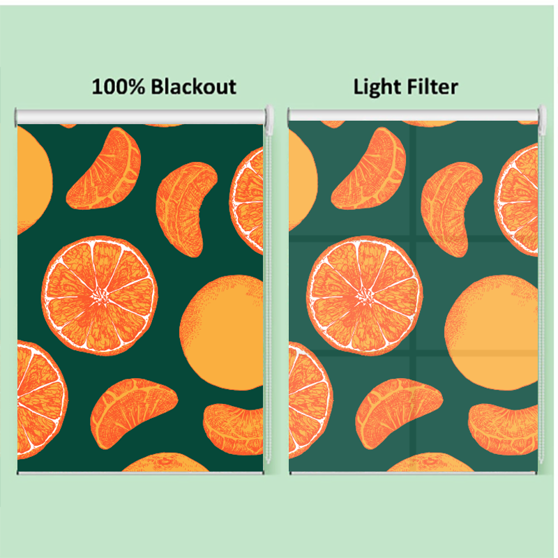 Orange Tangerine Mandarin Citrus Fruits Window Roller Shade