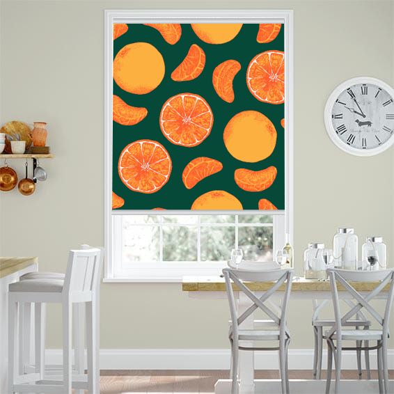 Orange Tangerine Mandarin Citrus Fruits Window Roller Shade