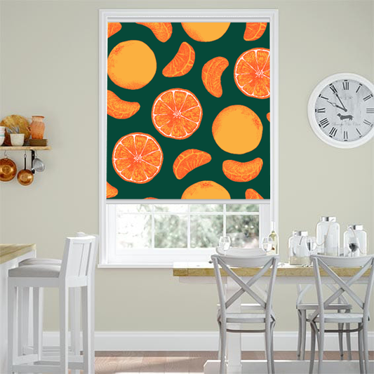 Orange Tangerine Mandarin Citrus Fruits Window Roller Shade