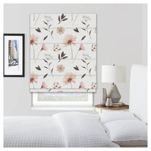 Load image into Gallery viewer, Hand Painted Watercolor Floral Pattern Print Window Roman Shade
