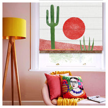Load image into Gallery viewer, Coachella Arizona Desert Landscape Pattern Print Window Roman Shade
