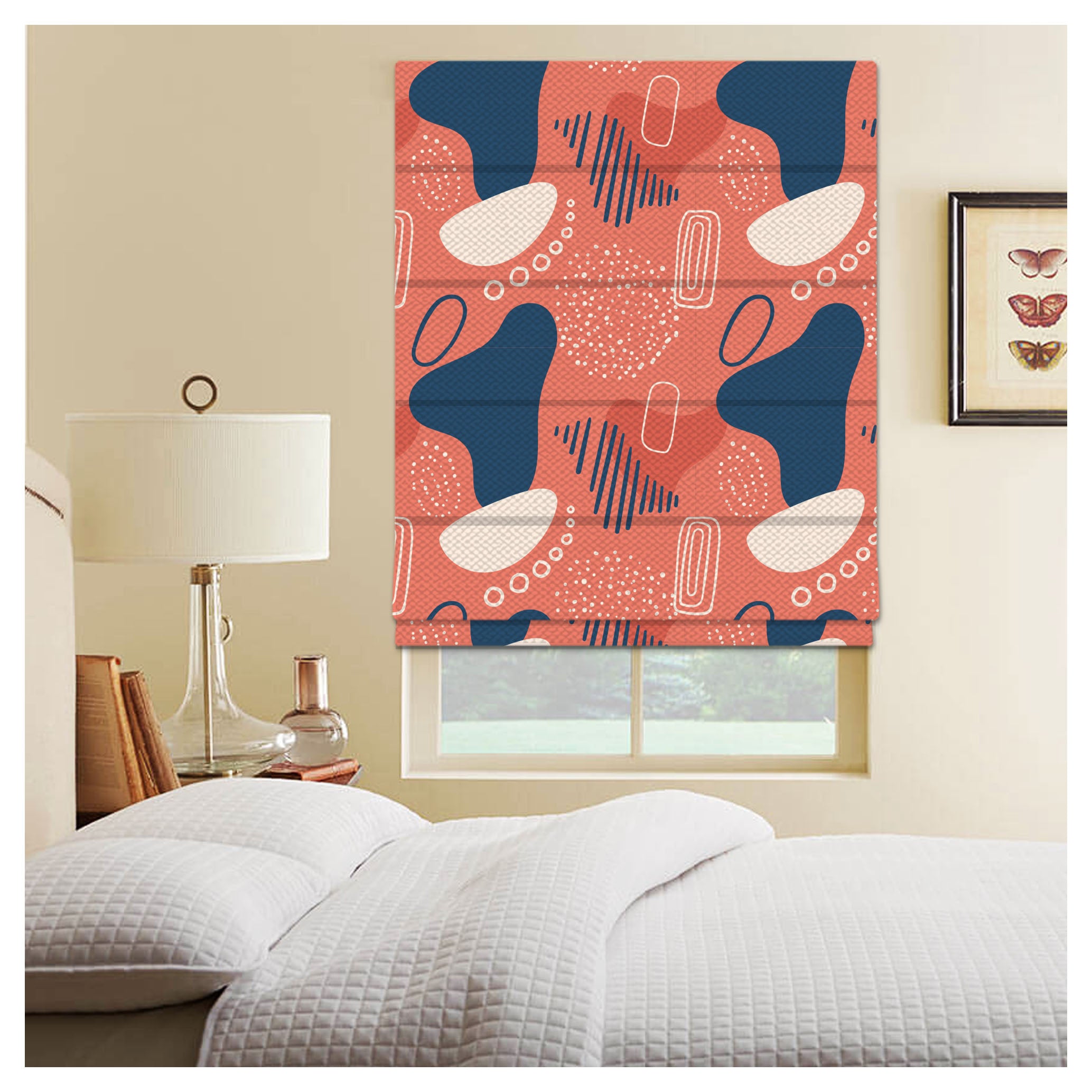 Abstract Shapes Window Roman Shade – Art Shades