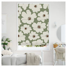 Load image into Gallery viewer, Flower Contemporary Art Pattern Print Window Roman Shade
