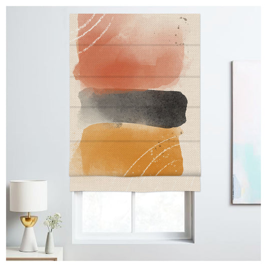 Watercolor Blends Window Roman Shade