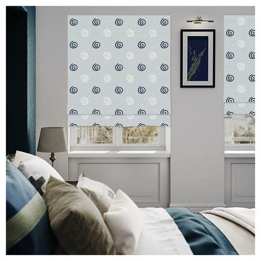 Minimalist Modern Geometric Window Roman Shade