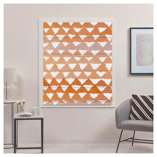 Abstract Watercolor Pattern Print Window Roman Shade