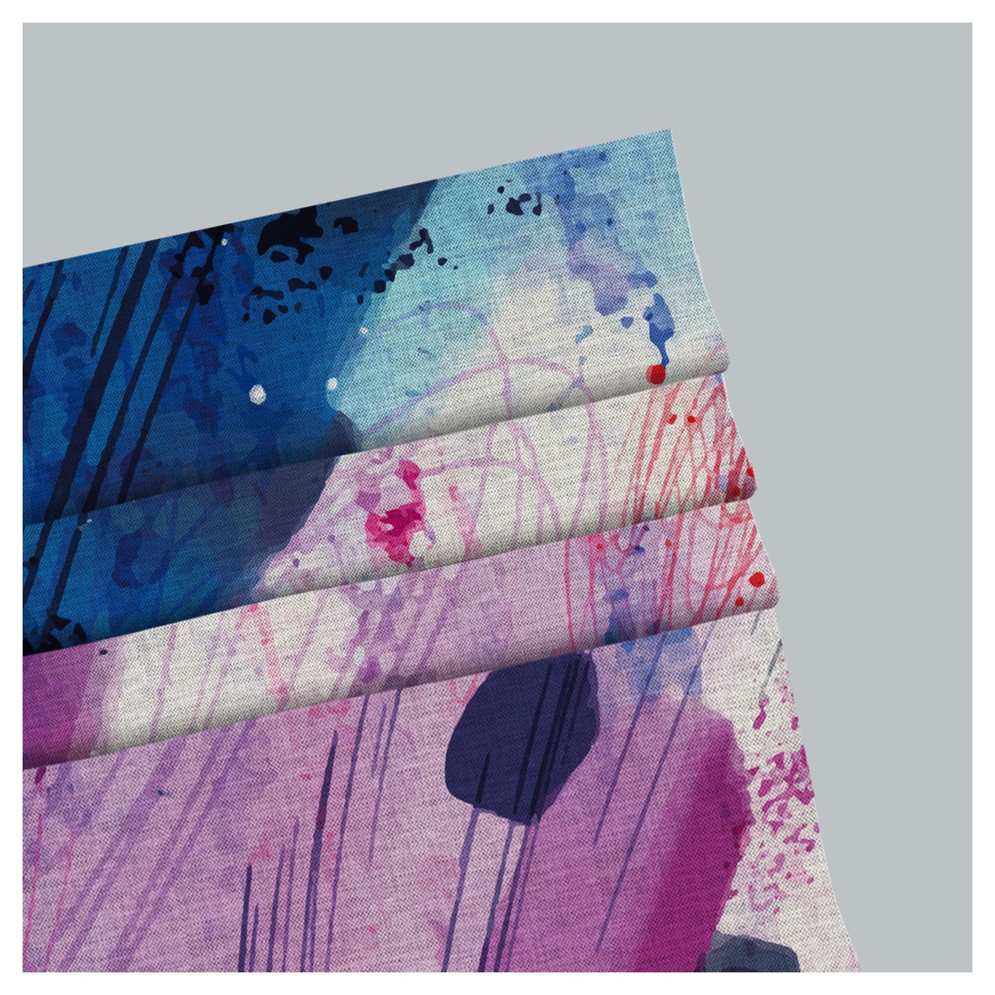 Watercolor Brush Paints Window Roman Shade