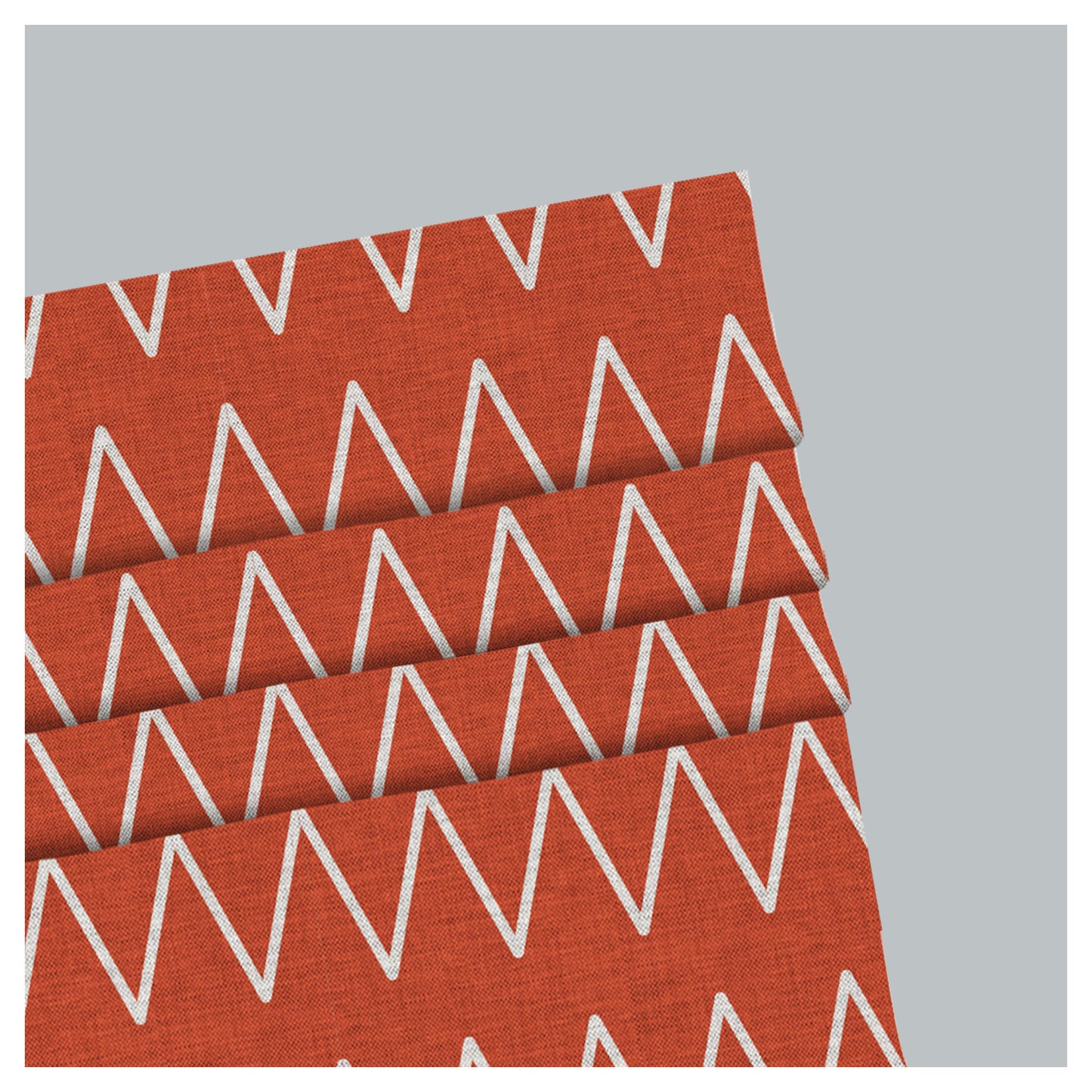 Midcentury Orange Window Roman Shade