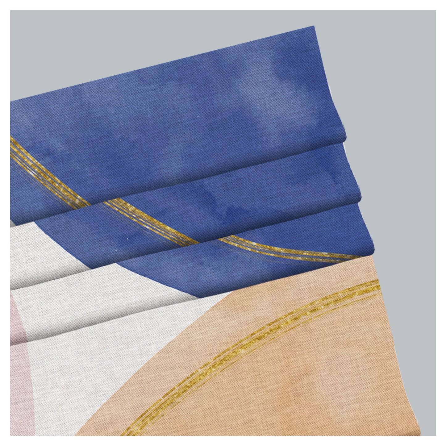 Pastel 3 Tones Boho Watercolor Window Roman Shade