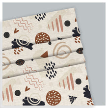 Load image into Gallery viewer, Hand Drawn Abstract Element Pattern Print Roman Shade
