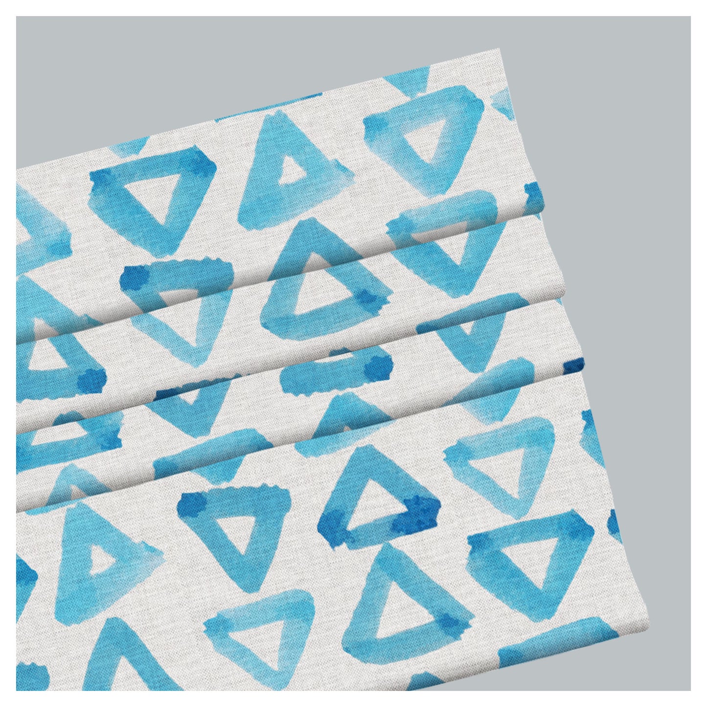 Triangle Abstract Watercolor Pattern Print Window Roman Shade
