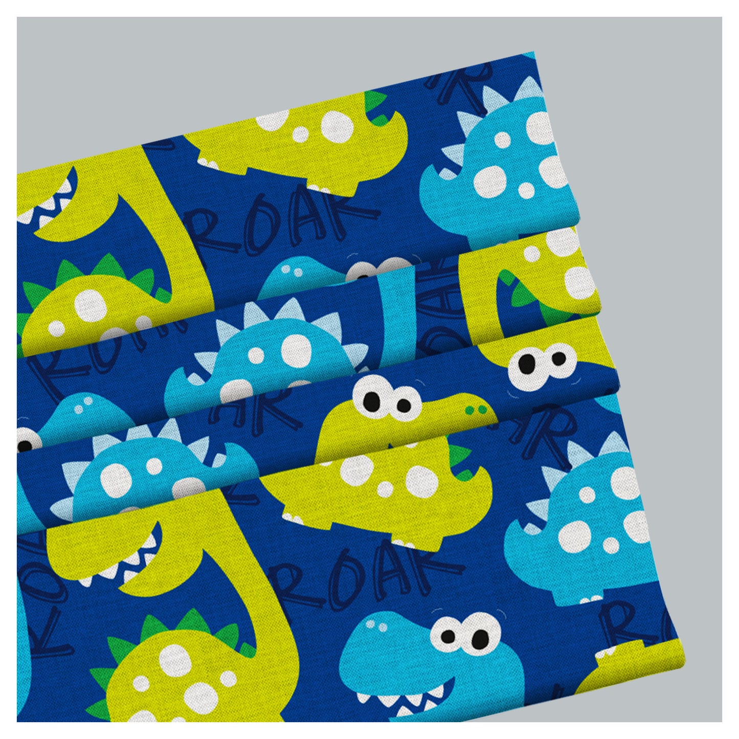 Dinosaur Nursery Pattern Print Window Roman Shade