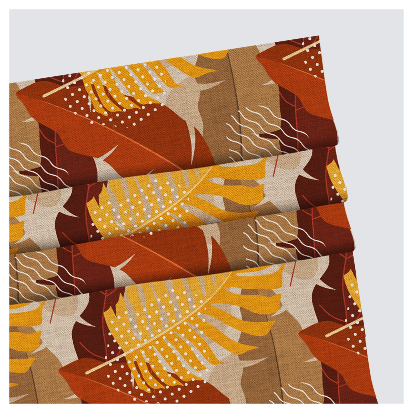 Natural Tropical Seamless Shapes Window Roman Shade