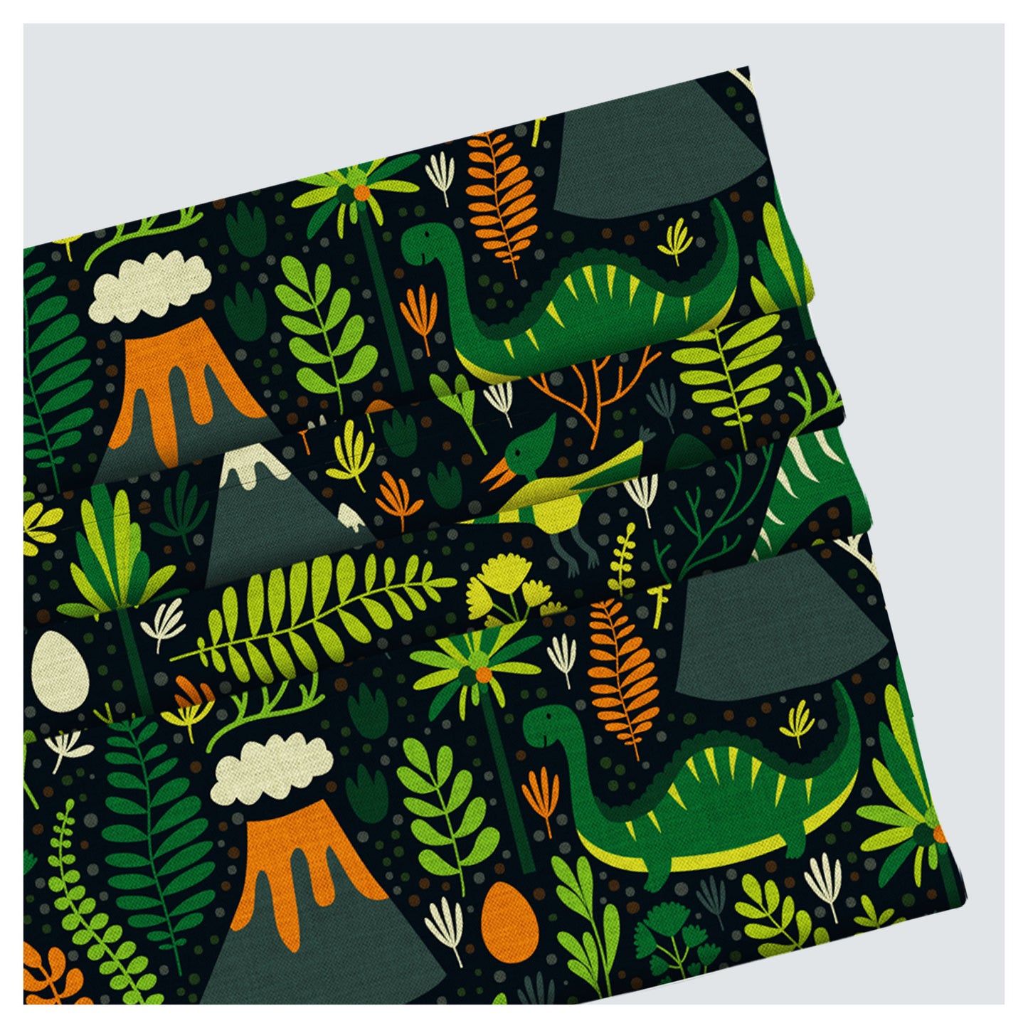Dinosaur Nursery Pattern Print Window Roman Shade