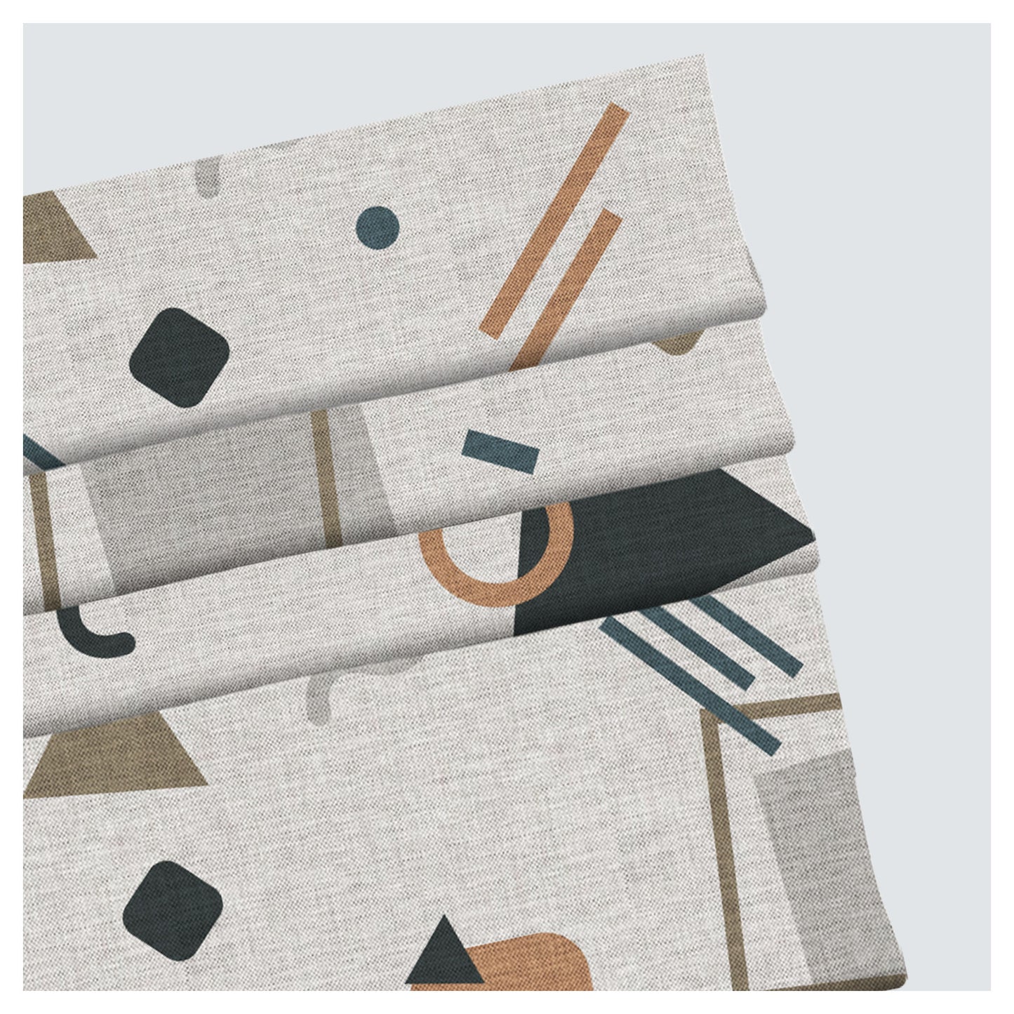 Memphis Style Pattern Print Window Roman Shade