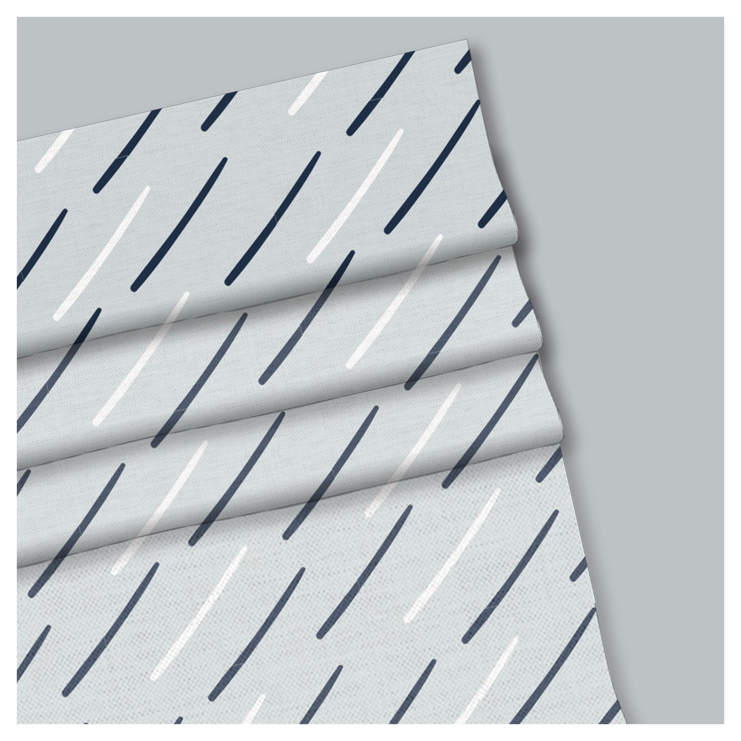 Abstract Rain Nursery Scandinavian Window Roman Shade