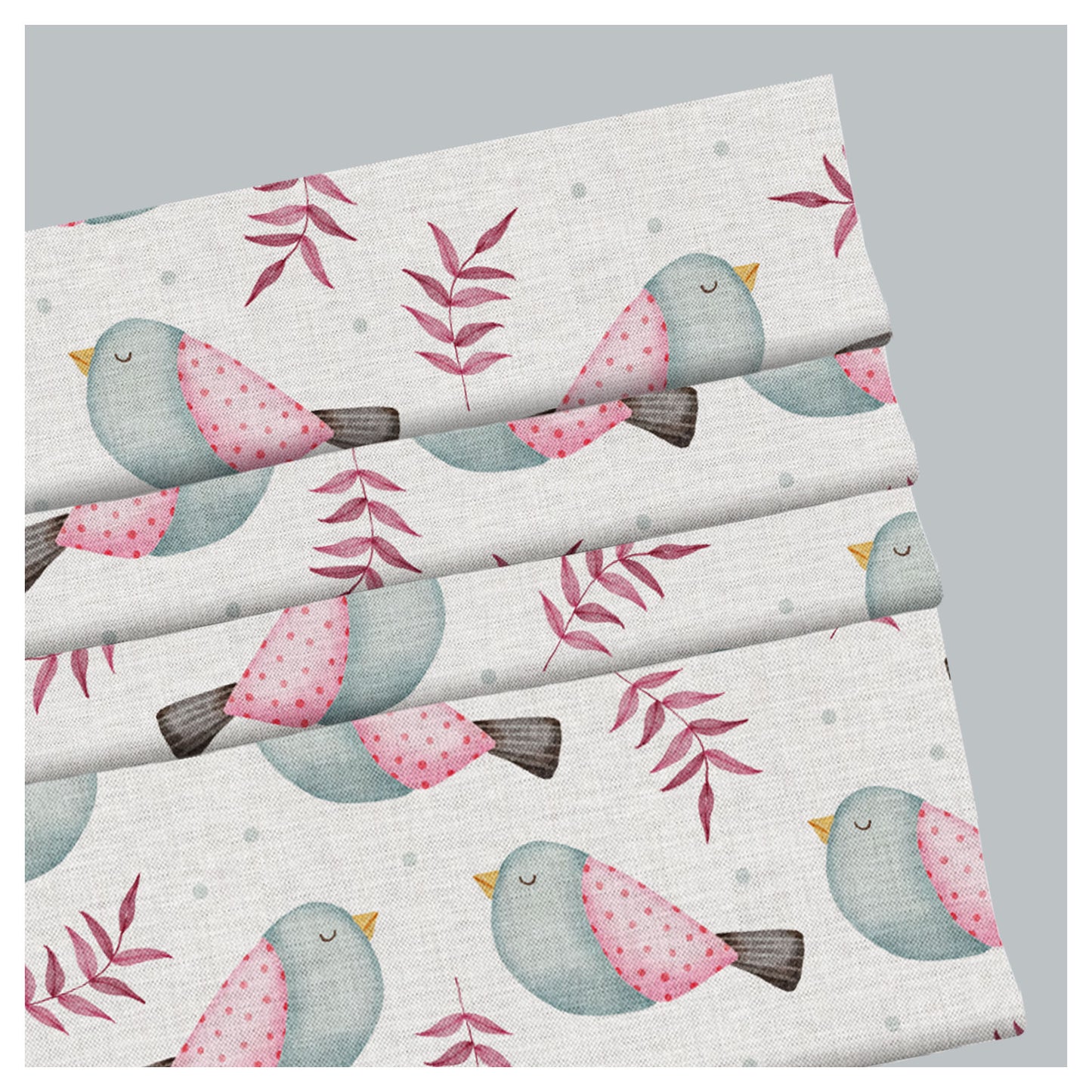 Spring Birds Window Roman Shade