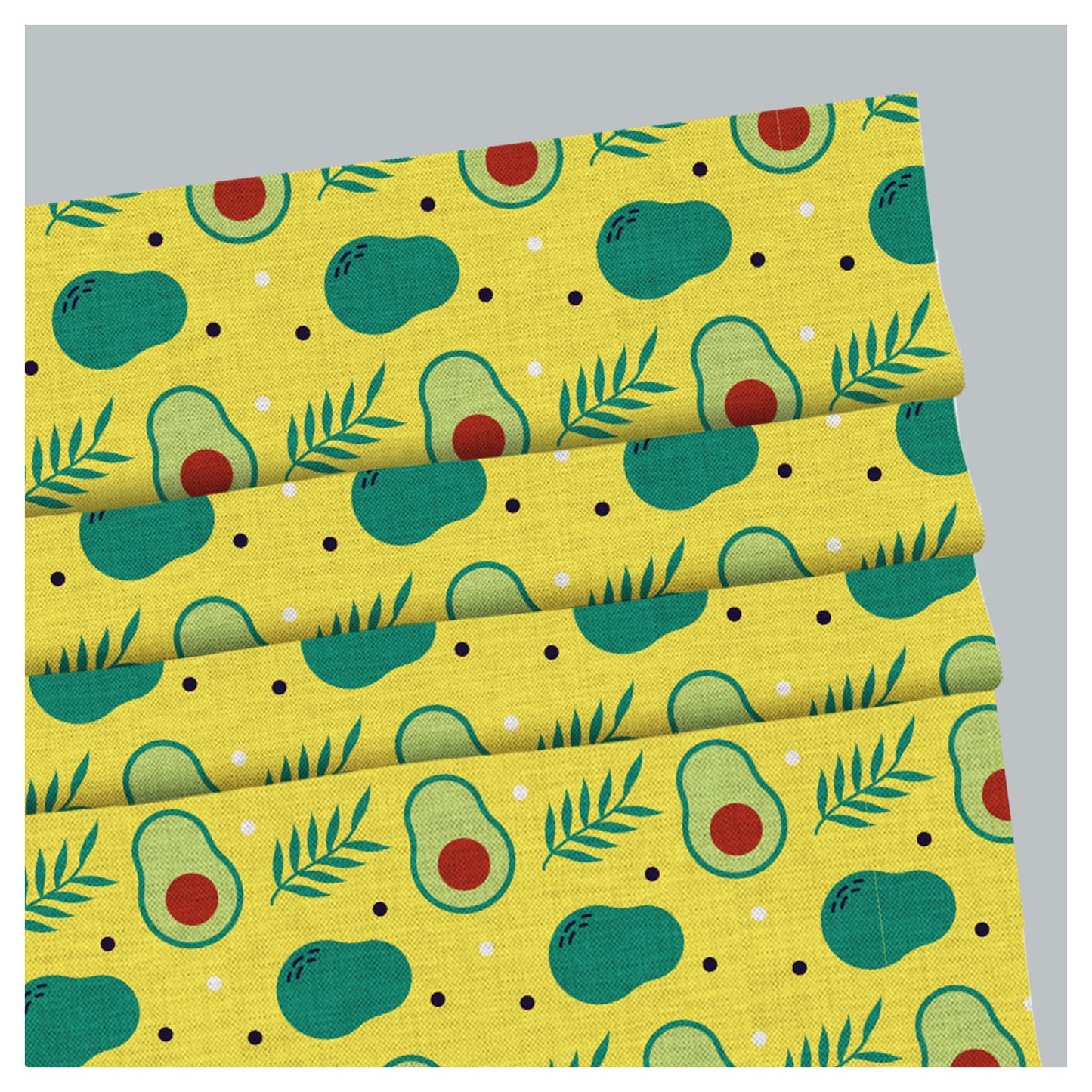Cute Avocado Pattern Print Window Roman Shade