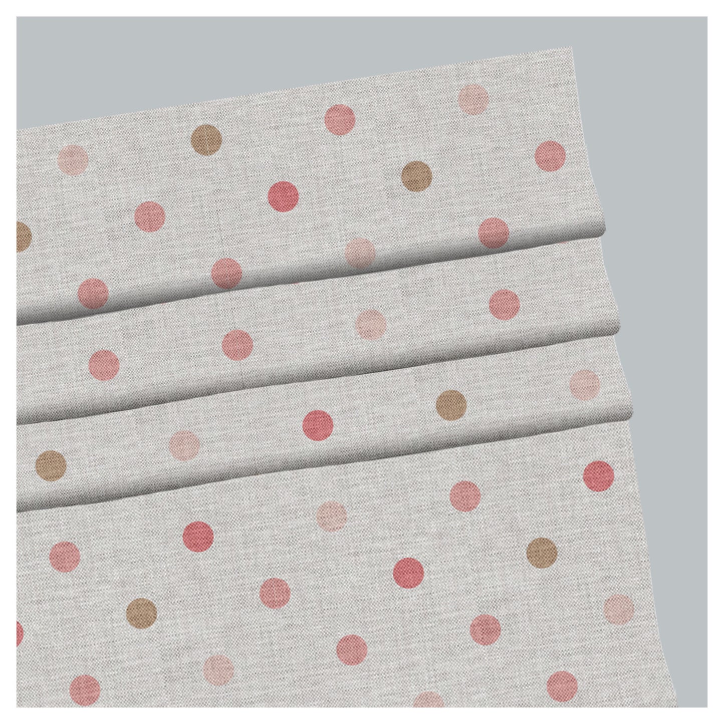Baby Girl Pink Polka Dots Pastel  Window Roman Shade