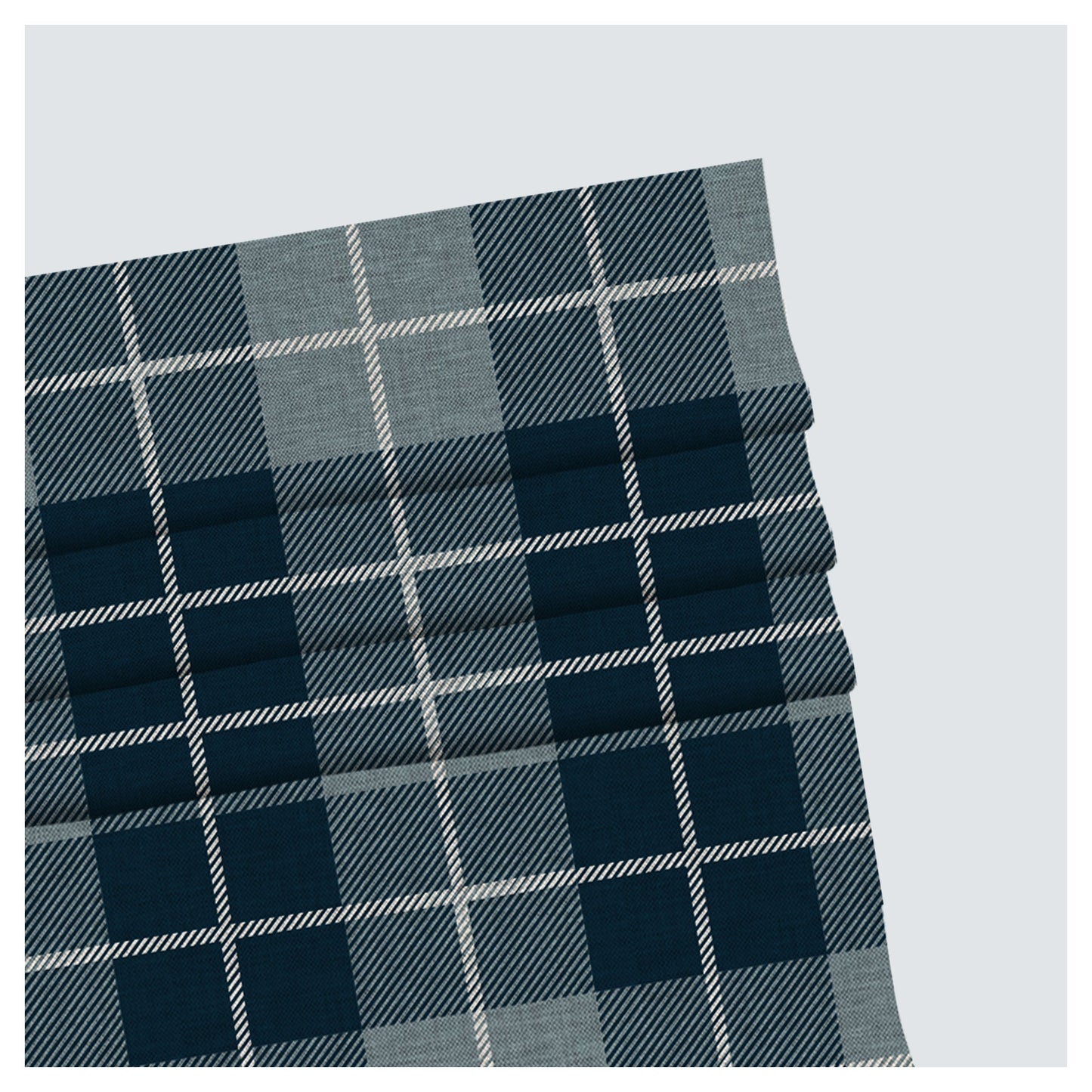 Elegant Tartan Pattern Print Window Roman Shade