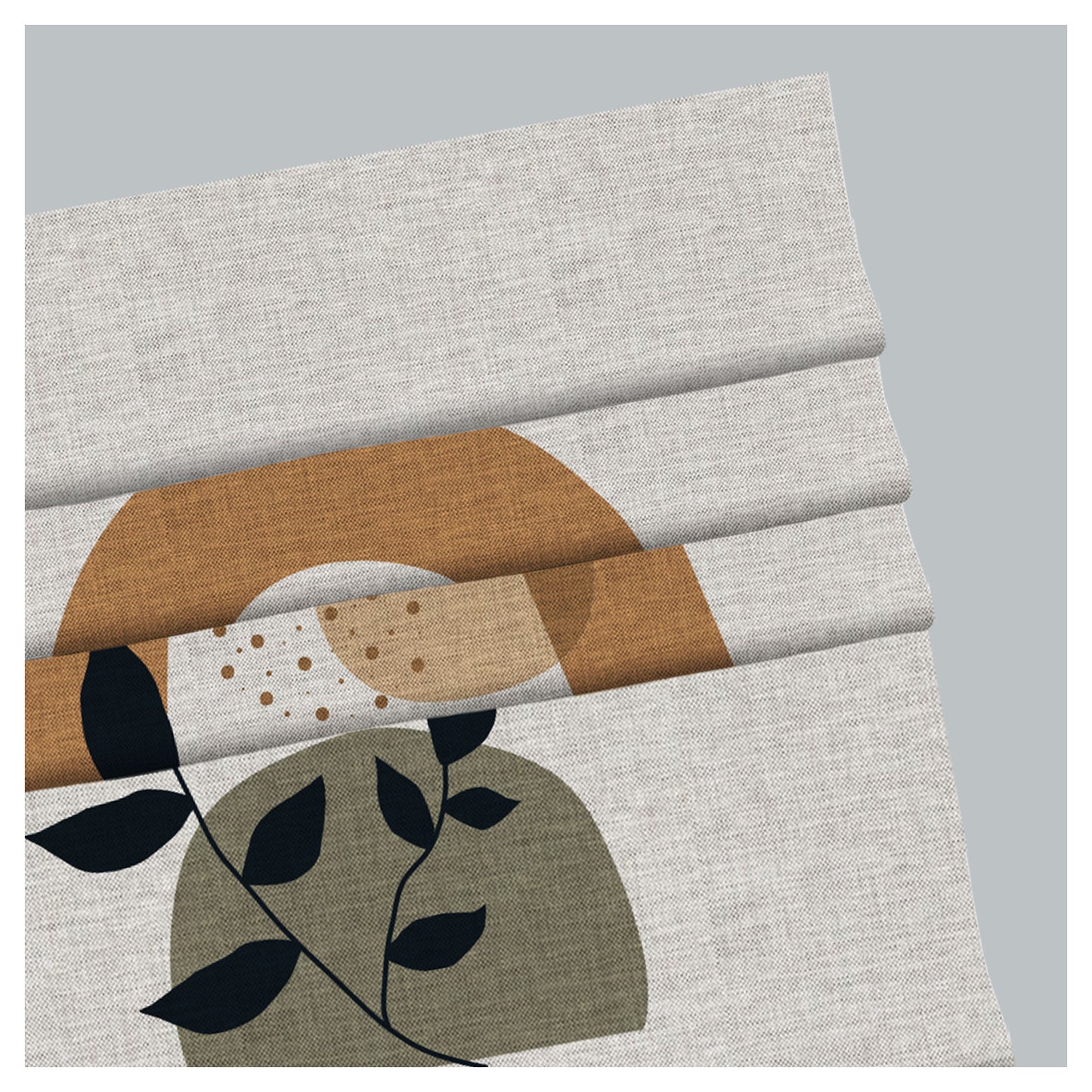 Abstract Scandinavian Pattern Print Window Roman Shade