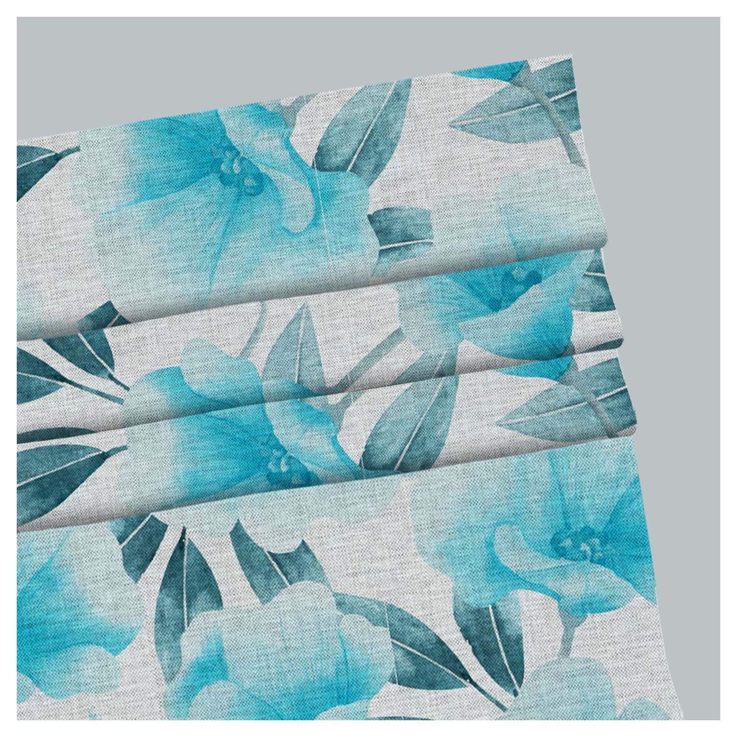 Watercolor Floral Pattern Print Window Roman Shade