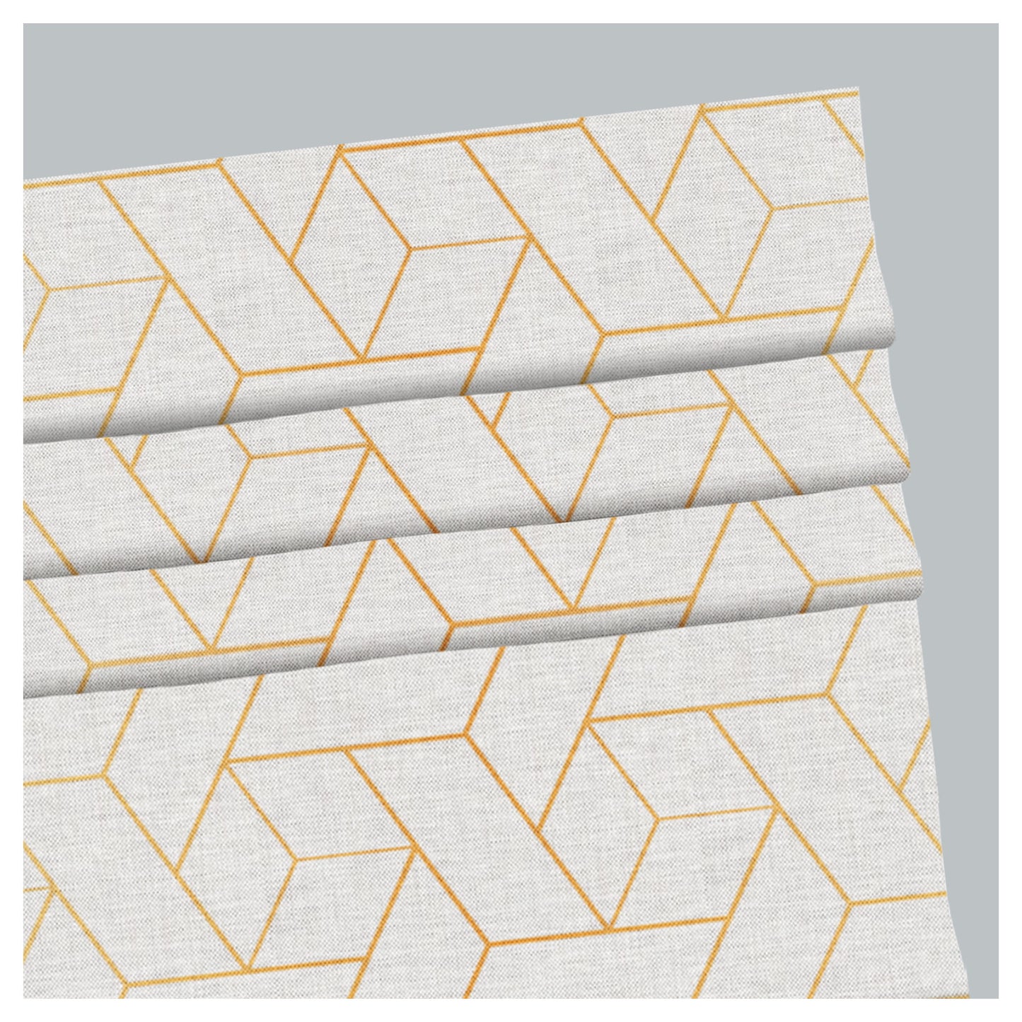 Contemporary Geometric Pattern Print Window Roman Shade