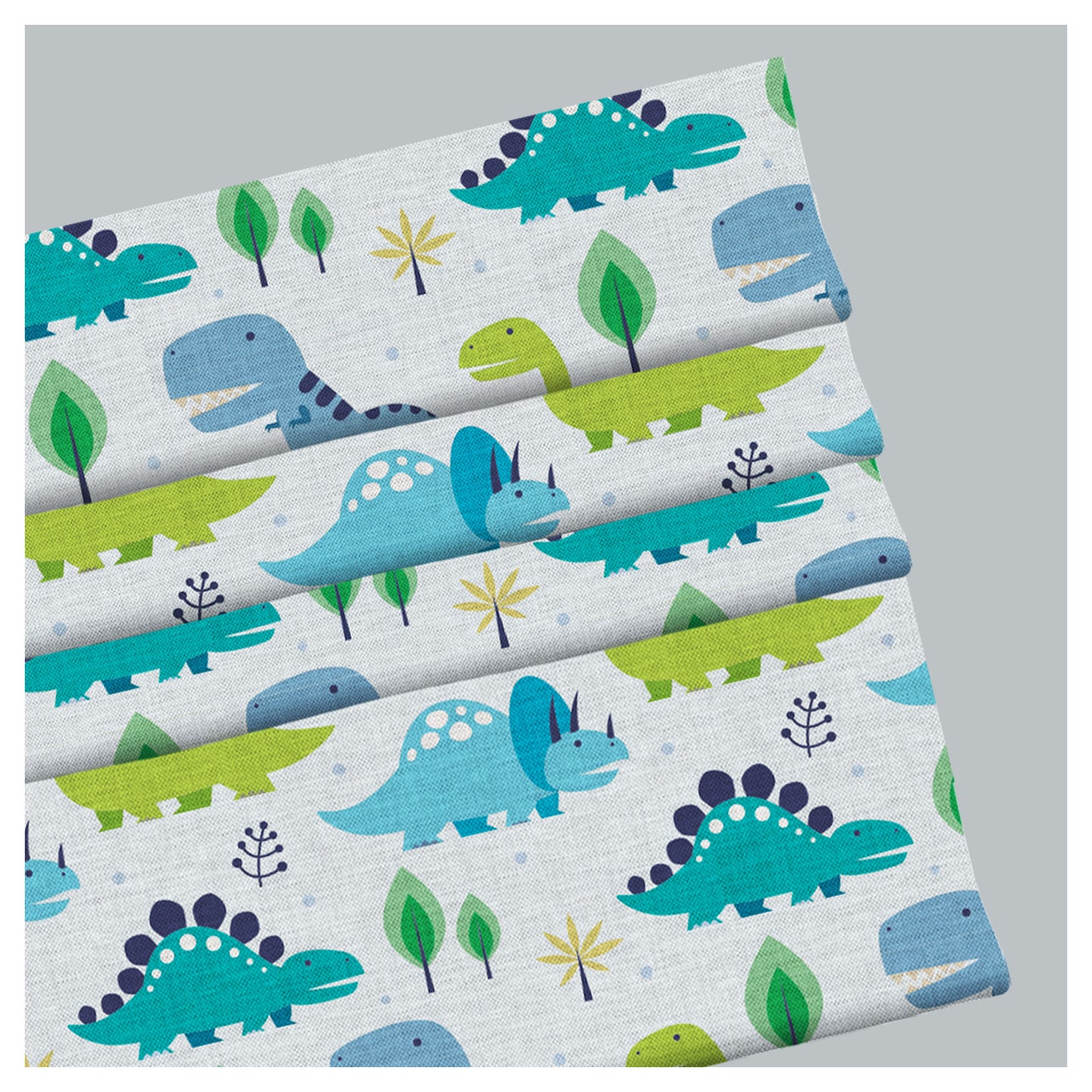 Dinosaur Nursery Pattern Print Window Roman Shade