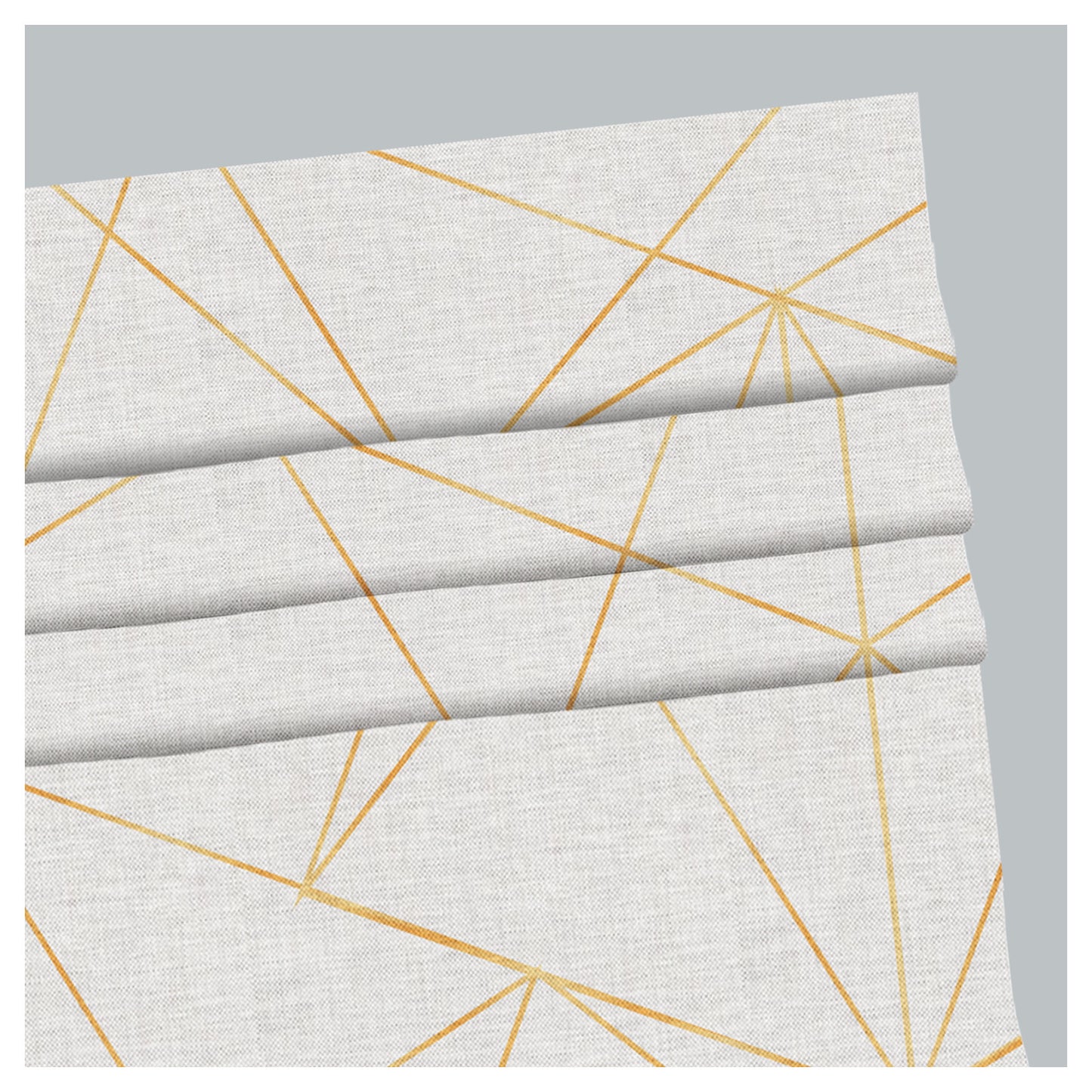 Contemporary Modern Geometric Window Roman Shade