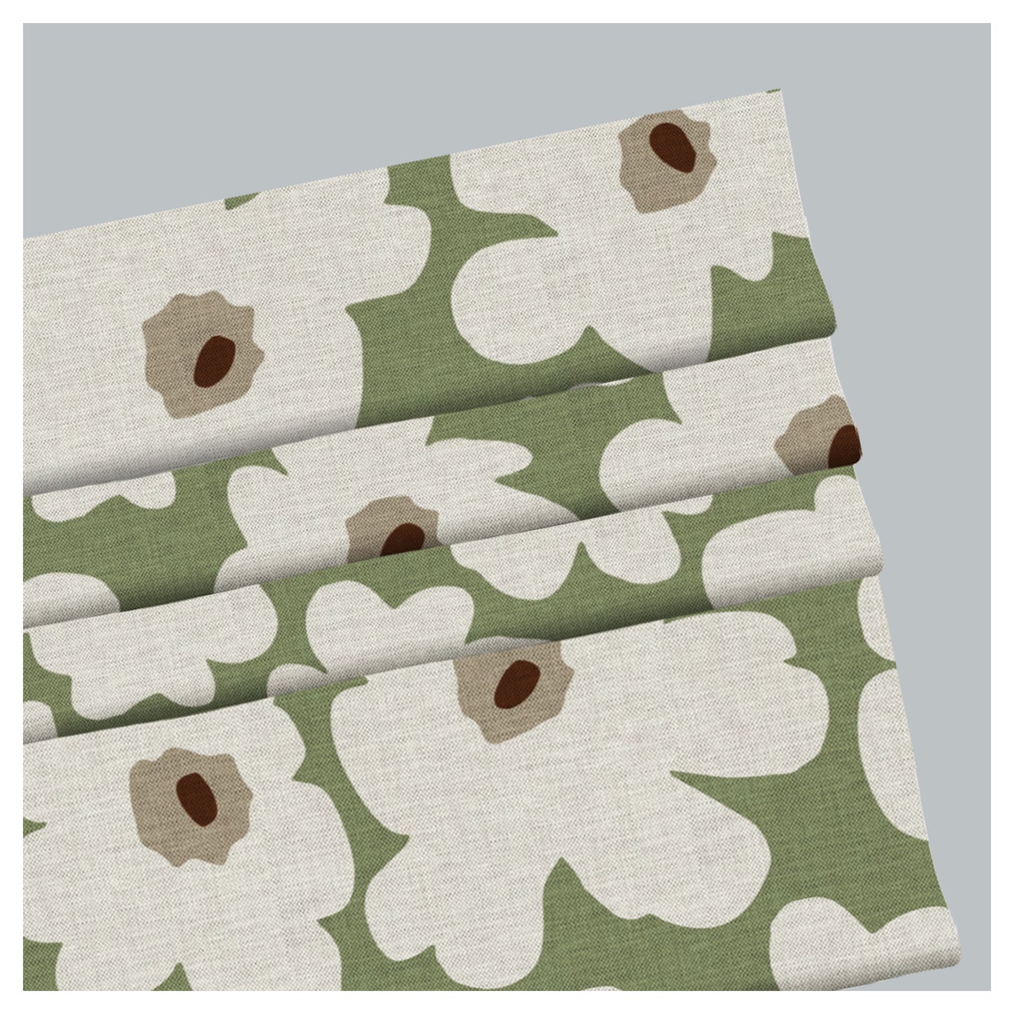 Flower Contemporary Art Pattern Print Window Roman Shade
