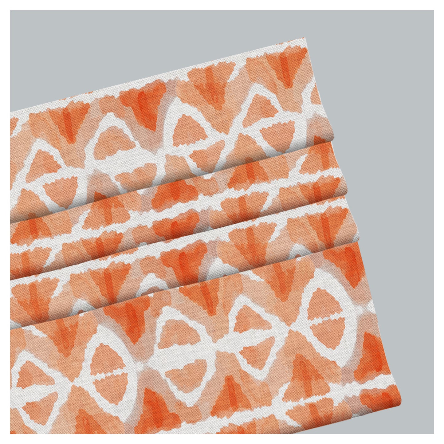 Orange Watercolor Abstract Southwestern Window Roman Shade