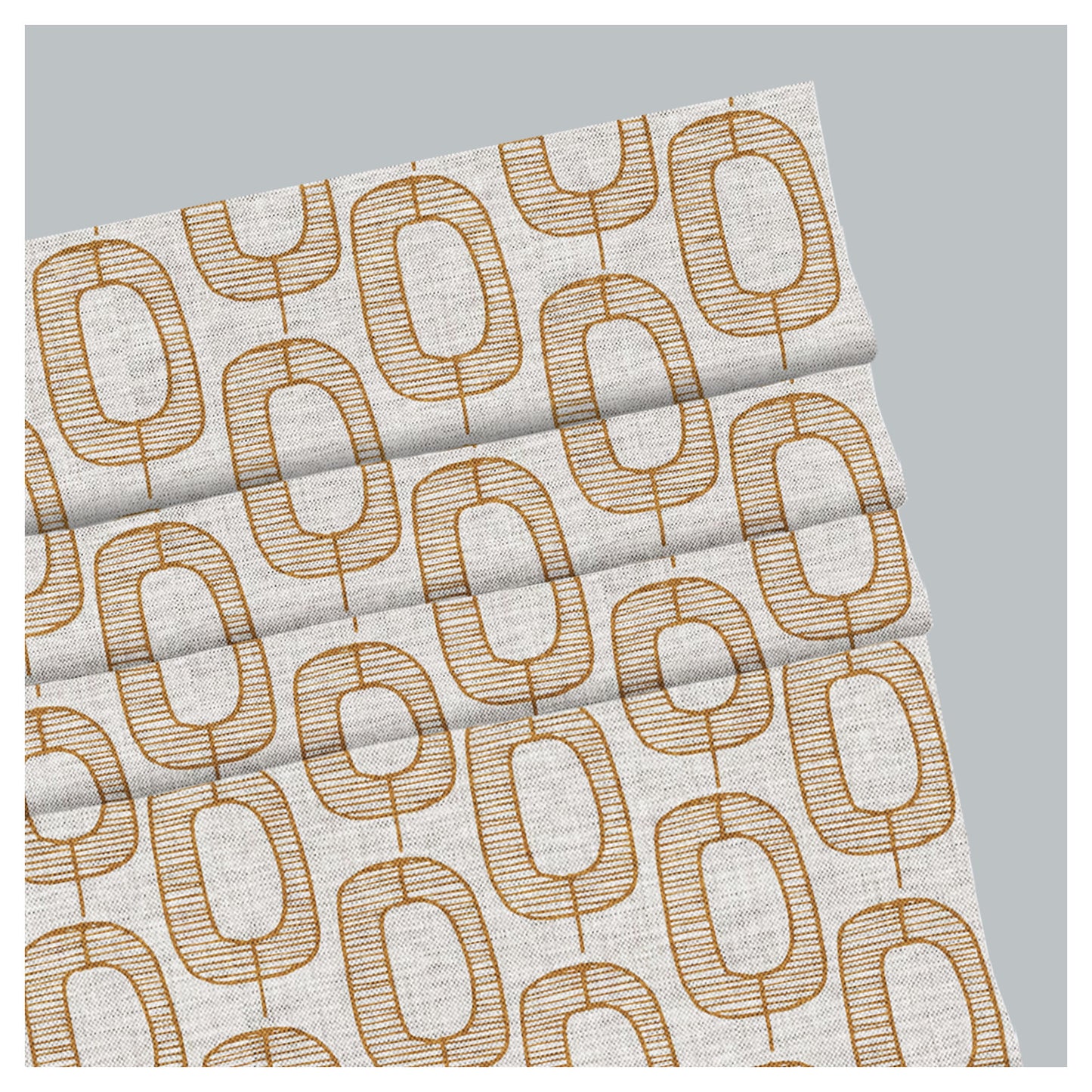 Modern Organic Geometric Shapes Window Roman Shade