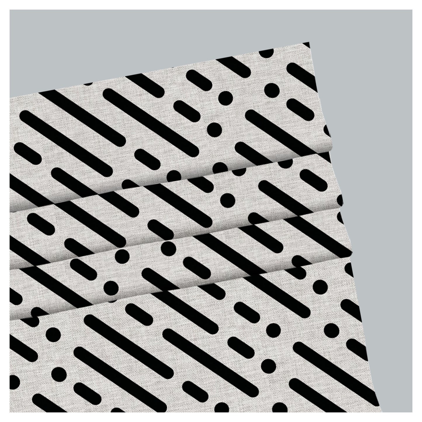 Line and Dots Minimal Pattern Print Window Roman Shade