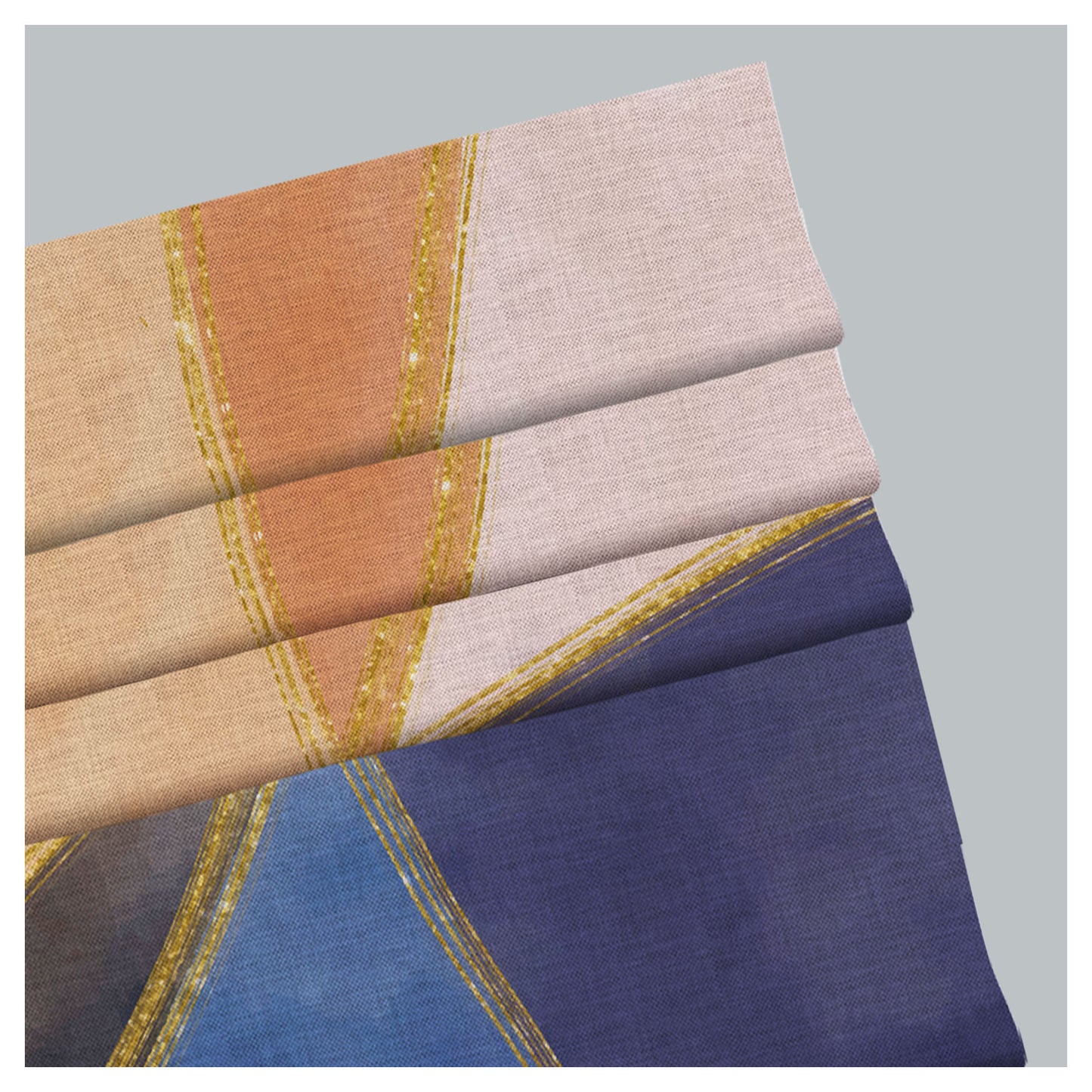 Abstract Watercolor Pattern Print Window Roman Shade